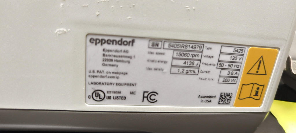 Eppendorf 5425 Centrifuge