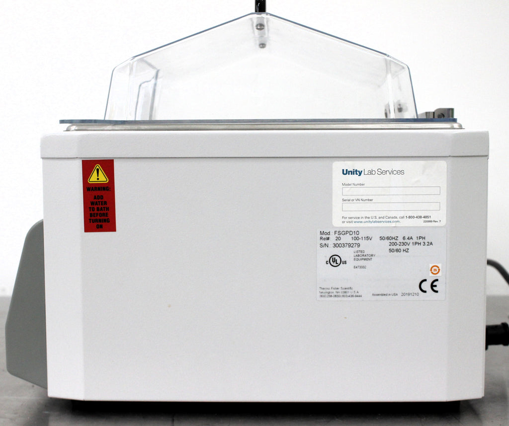 Fisher Scientific FSGPD10 10L Water Bath with Lab Armor Beads