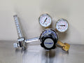 VWR Scientific CAT. NO. 55850-215 Gas Regulator with Gauges and Flow Meter